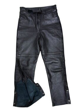 JOE ROCKET Vintage Genuine LEATHER Motorcycle Biker Riding Pants Womens 12